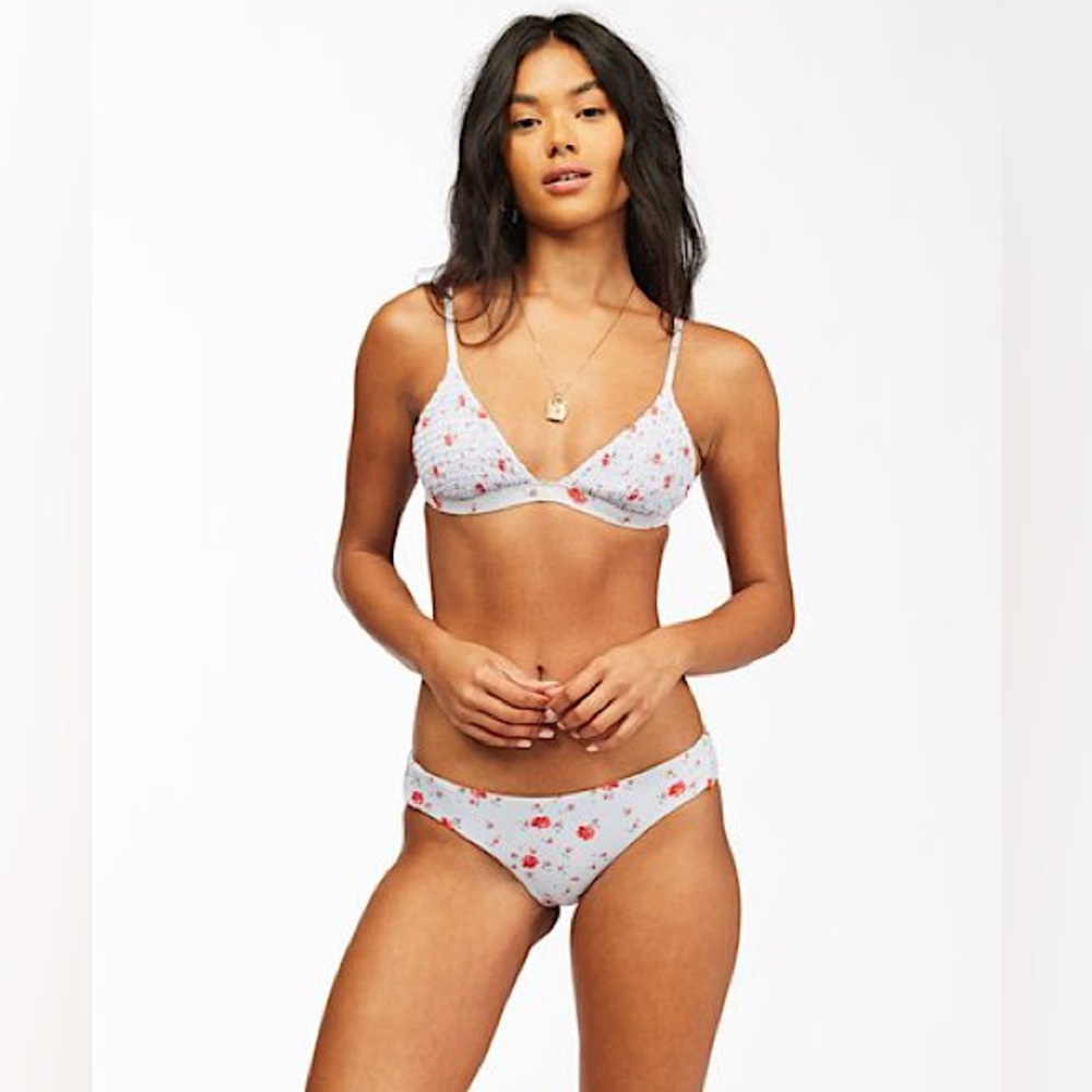 Billabong Blue Floral On the Path Bikini Bottom